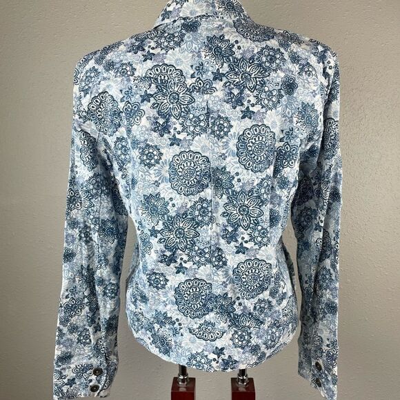 Christopher & Banks Button Down Shirt Size L EUC - Picture 7 of 11